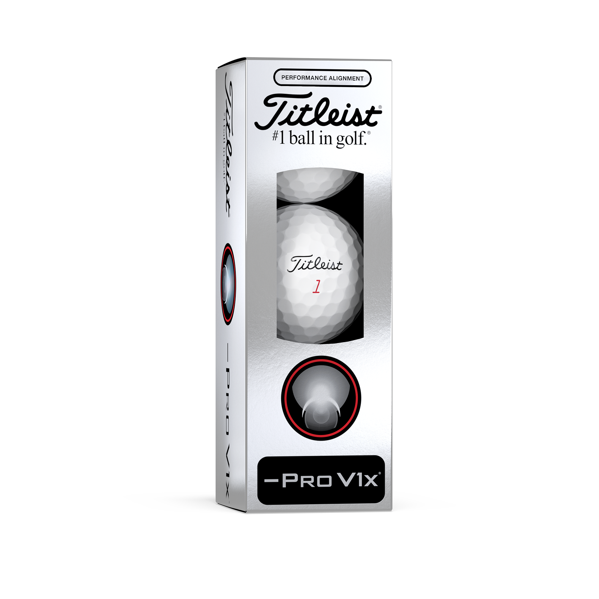 2025 Pro V1x Left Dash AIM Performance Alignment Golf Balls