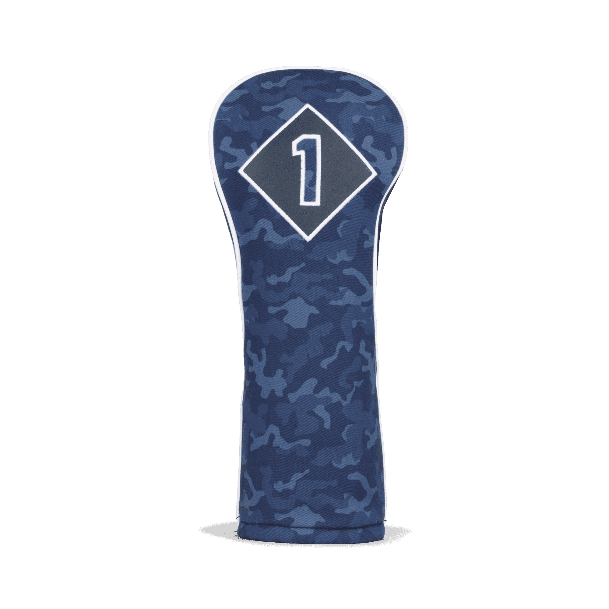 Navy Camo Leather &amp; Cotton Twill Driver Headcover
