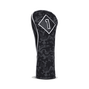 Black Camo Leather &amp; Cotton Twill Headcover