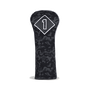 Black Camo Leather &amp; Cotton Twill Headcover