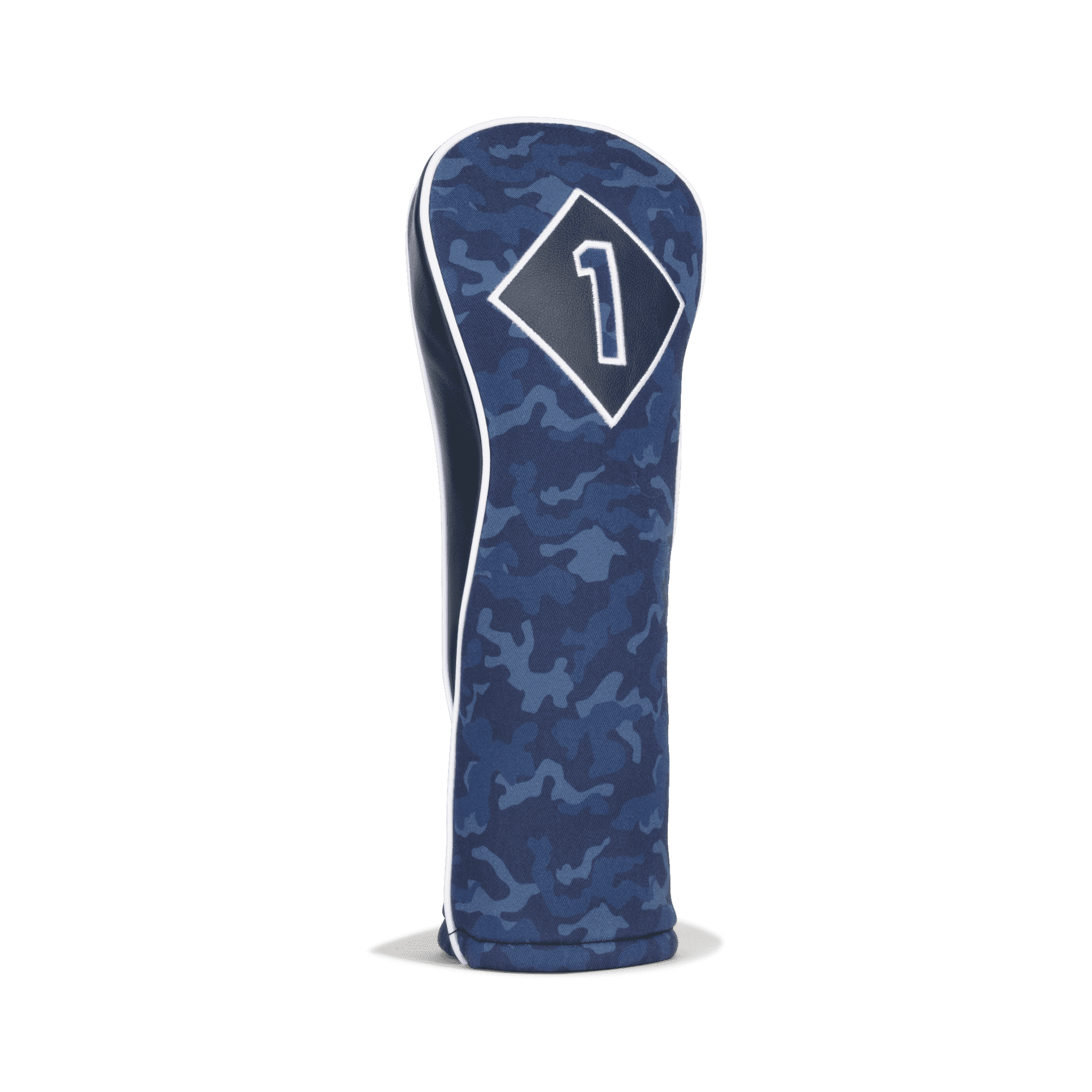 Navy Camo Leather &amp; Cotton Twill Driver Headcover