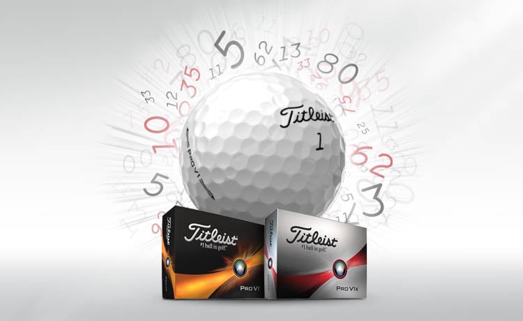Titleist Special Play Number Pro V1 and Pro V1x Golf Balls