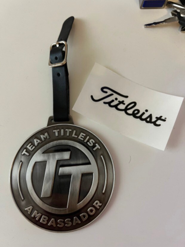 Bag tag. Thank you TT!! - The Clubhouse - Team Titleist