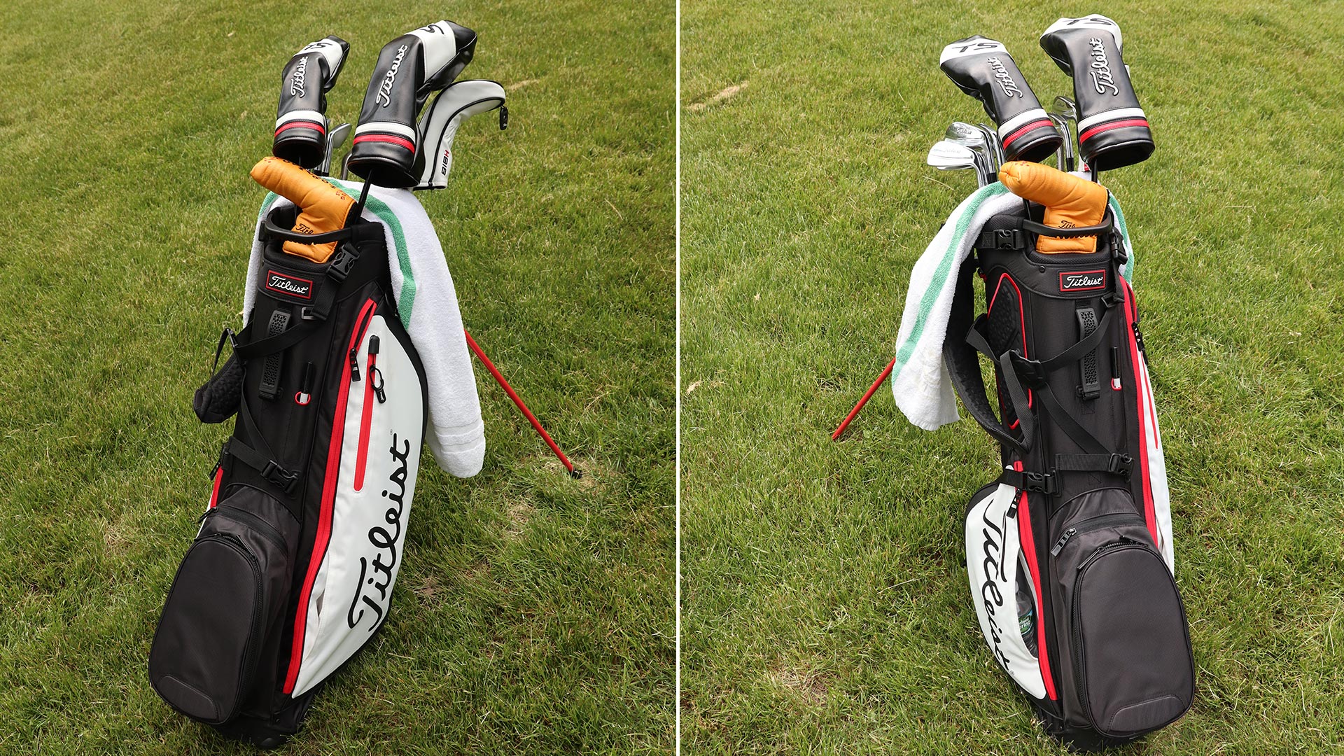 Side views of the Players 4 Plus Stand Bag.