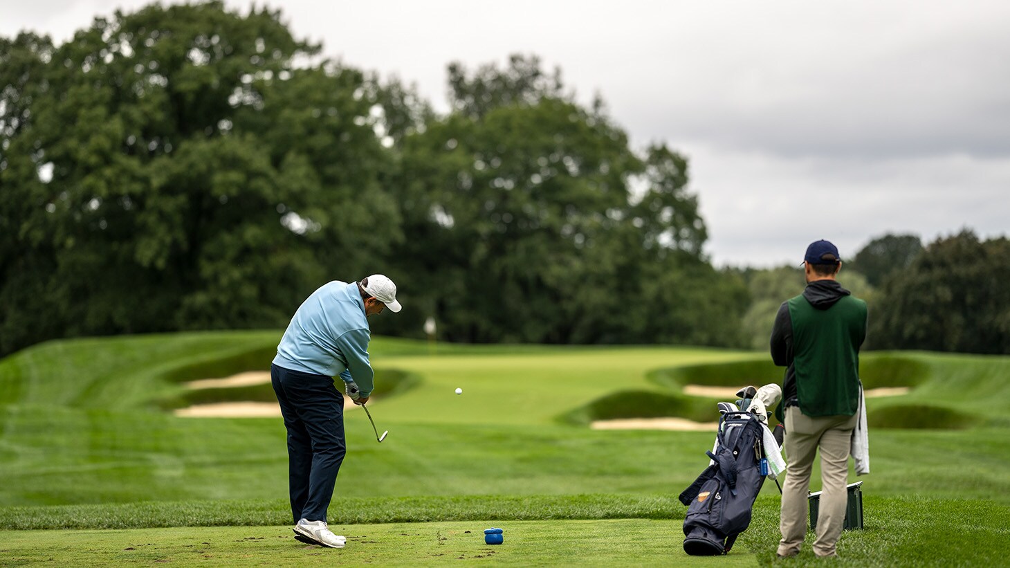 Oak Hill member Carter Lucas tees off with the 348...