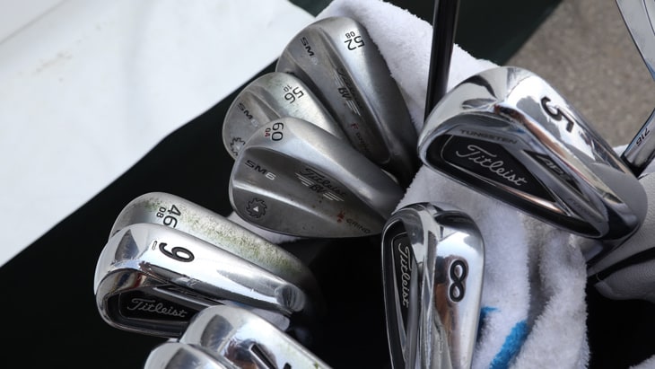 Here are the AP2 irons and Vokey SM6 wedges that...