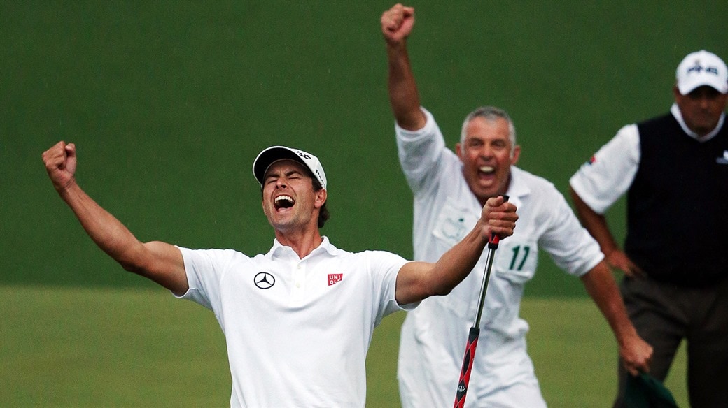 Adam Scott became the first Australian to earn a gren jacket after his triumph at the 2013 Masters.